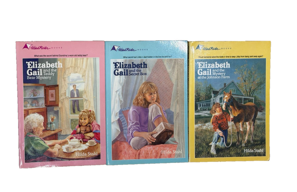 Set Lot of 3 Elizabeth Gail Books 1 2 3 1-3 Wind Rider Vintage Series 80s YA
